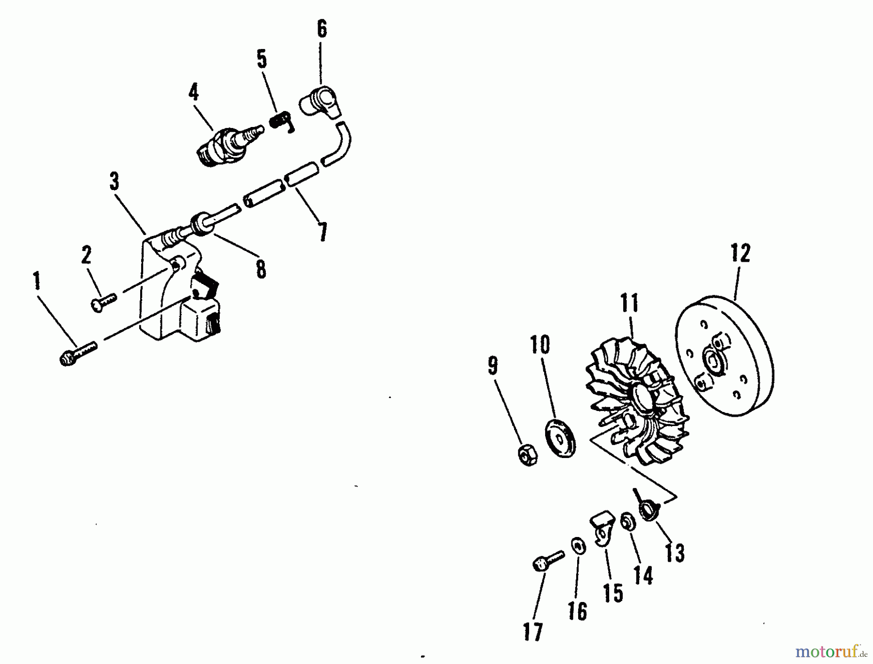 Echo Sägen, Kettensägen CS-4600 - Echo Chainsaw, S/N: 0033241 - 999999 Ignition