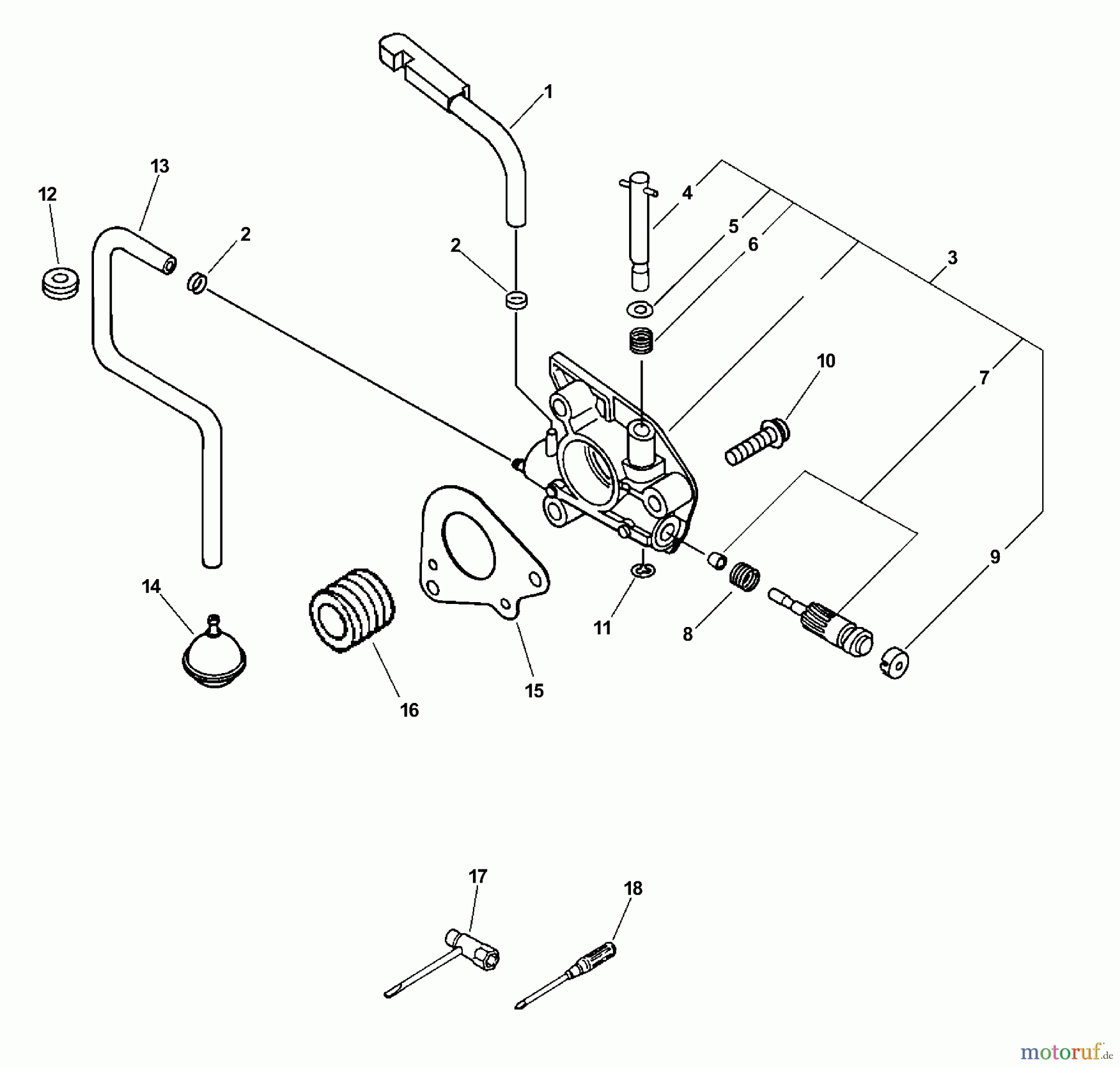 Echo Sägen, Kettensägen CS-510 - Echo Chainsaw, S/N: 04001001 - 04999999 Auto-Oiler