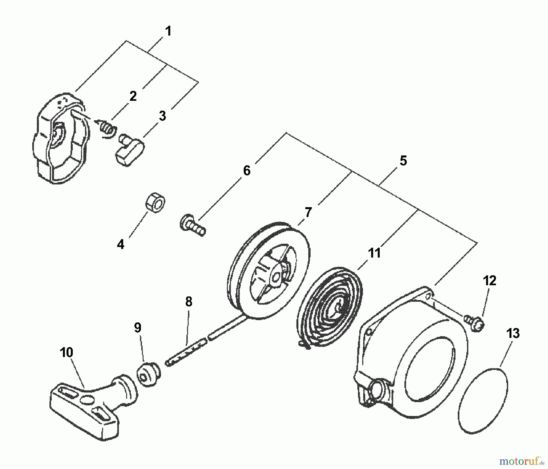 Echo Bläser / Sauger / Häcksler / Mulchgeräte PB-200 - Echo Hand Held Blower, S/N: 08001001 - 08999999 Starter