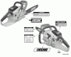 Echo CS-520 - Chainsaw, S/N: C09312001001 - C09312999999 Ersatzteile Labels