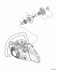 Echo CS-530 - Chainsaw, S/N: C02904001001 - C02904999999 Ersatzteile Clutch