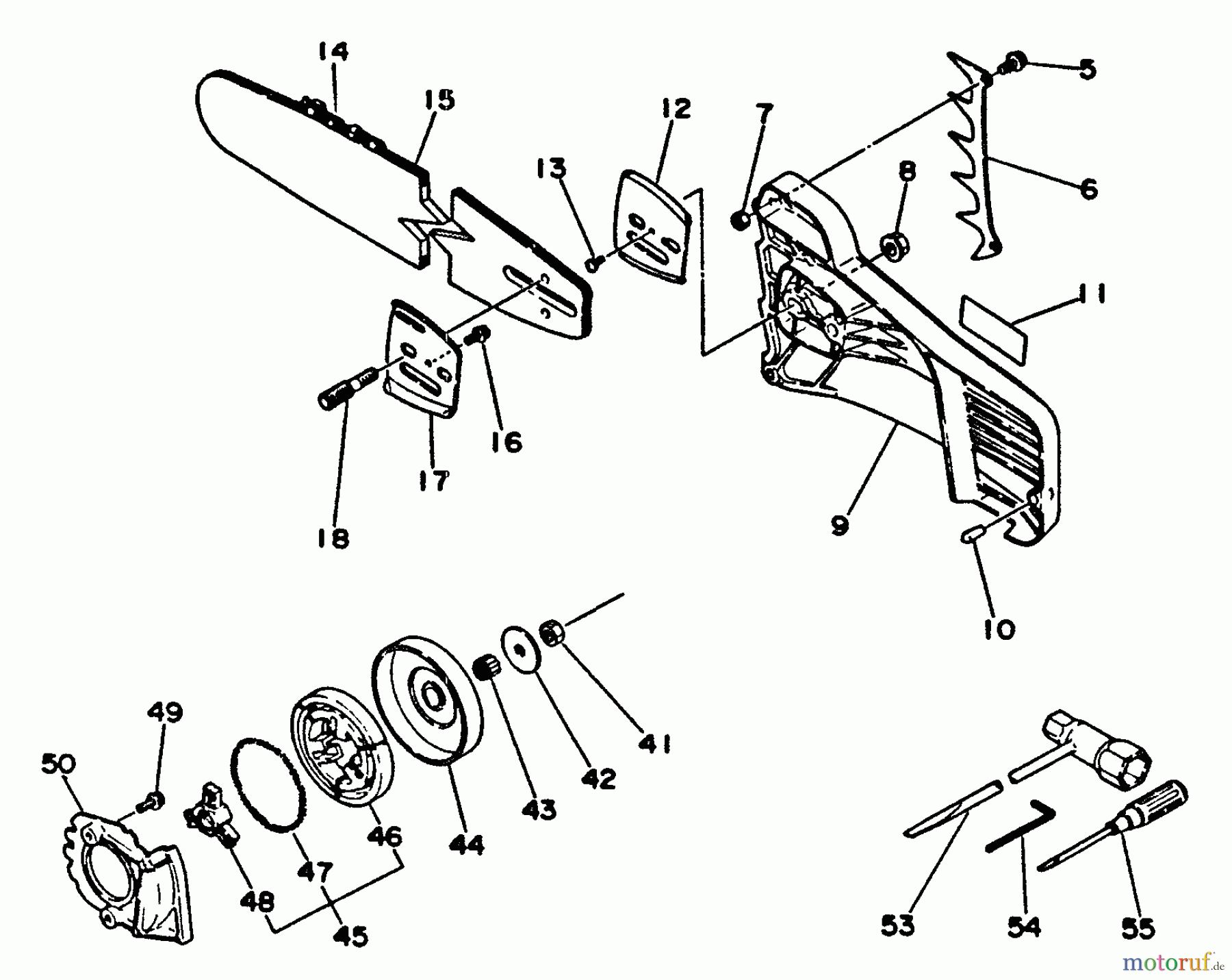 Echo Sägen, Kettensägen CS-550EVL - Echo Chainsaw Clutch, Cutting Attachment, Tools