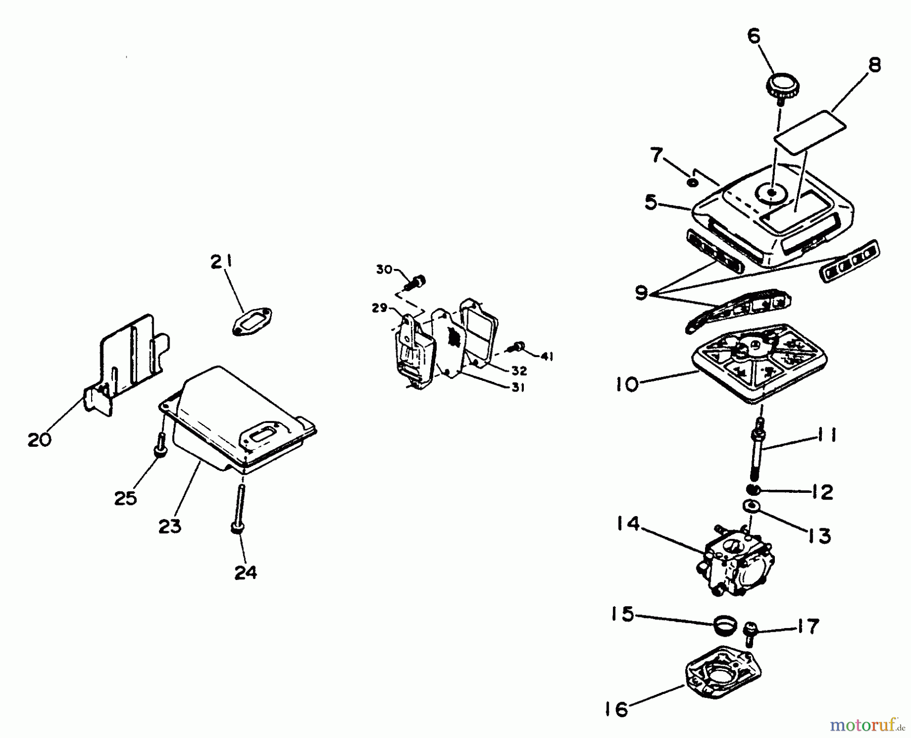  Echo Sägen, Kettensägen CS-550EVLP - Echo Chainsaw Exhaust, Air Cleaner