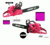 Echo CS-590 - Chainsaw, Ersatzteile Labels
