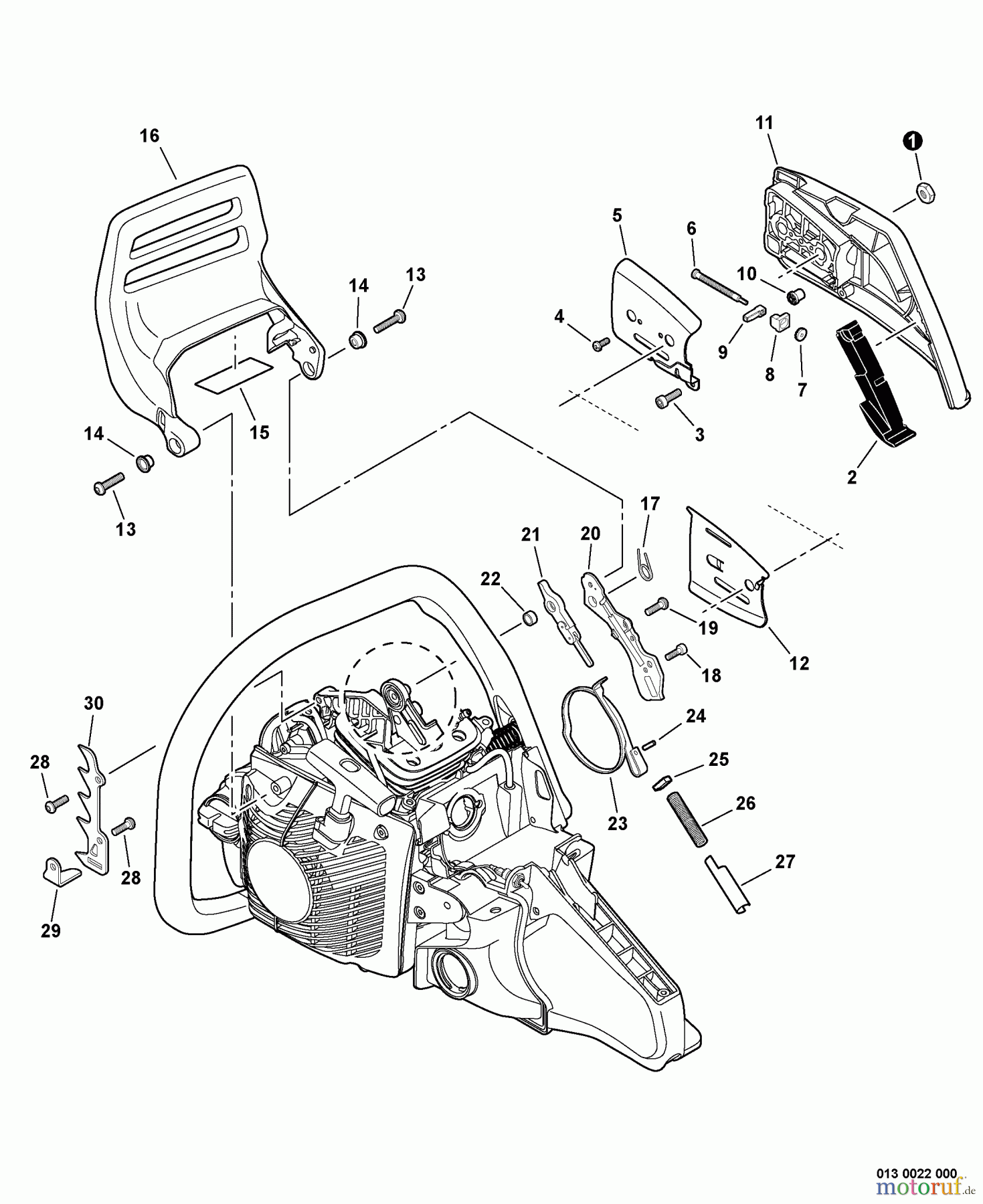  Echo Sägen, Kettensägen CS-590 - Echo Chainsaw, Chain Brake