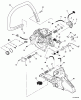 Echo CS-590 - Chainsaw, Ersatzteile Handles, Oil System