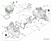 Echo CS-600P - Chainsaw, S/N: C22312001001 - C22312999999 Ersatzteile Engine, Crankcase