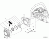 Echo CS-600P - Chainsaw, S/N: C22312001001 - C22312999999 Ersatzteile Starter