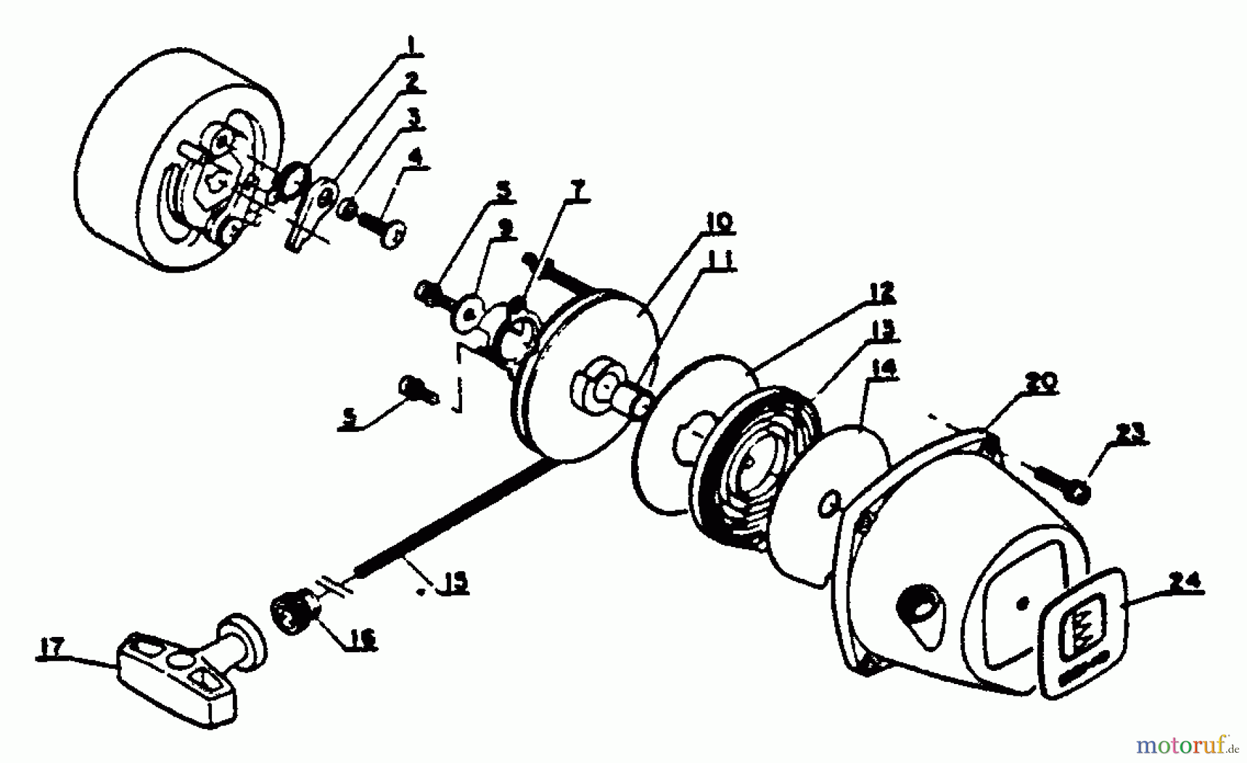 Echo Bläser / Sauger / Häcksler / Mulchgeräte PB-202 - Echo Hand Held Blower, S/N: 0040502 - 9999999 Starter