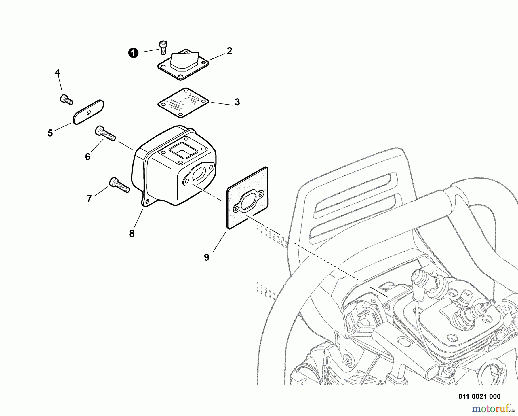 Echo Sägen, Kettensägen CS-620PW - Echo Chainsaw, Exhaust