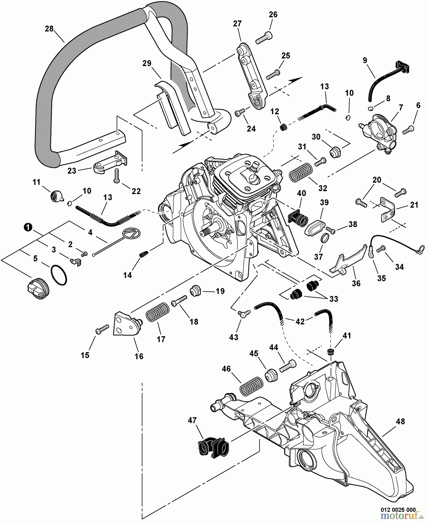 Echo Sägen, Kettensägen CS-620PW - Echo Chainsaw, Handles, Oil System