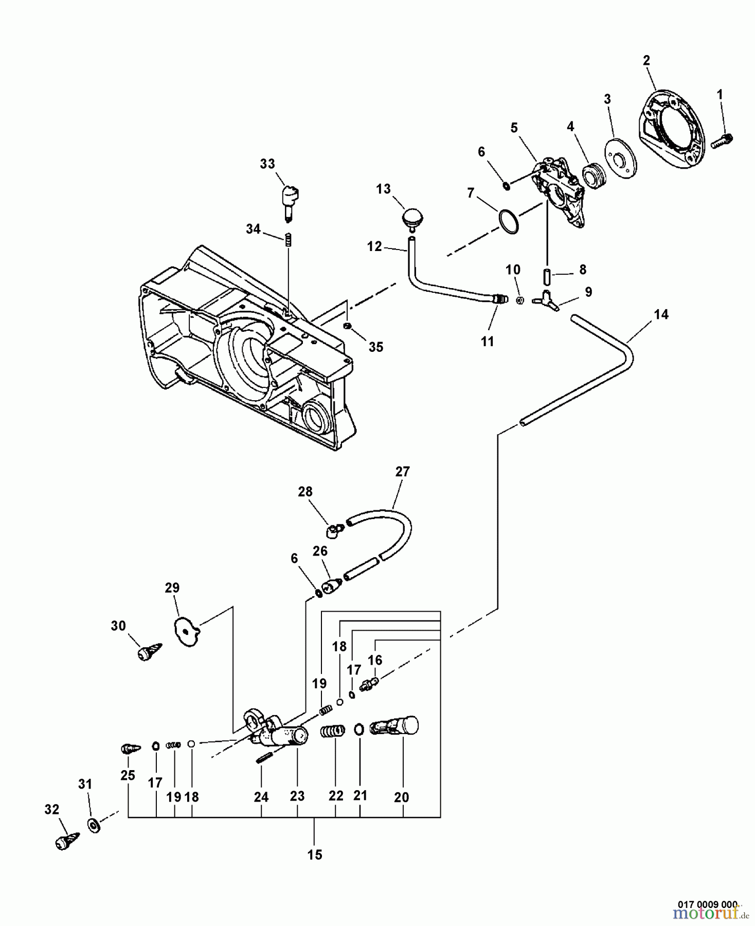 Echo Rettungssäge QV-680 - Echo Quick Vent Chain Saw, S/N: C03403001001 - C03403999999 Auto-Oiler