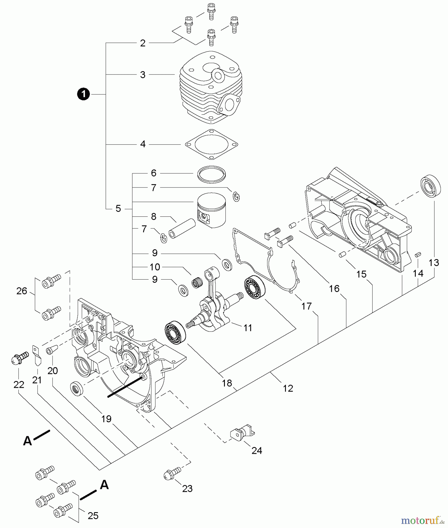 Echo Sägen, Kettensägen CS-680S - Echo Chainsaw, Engine