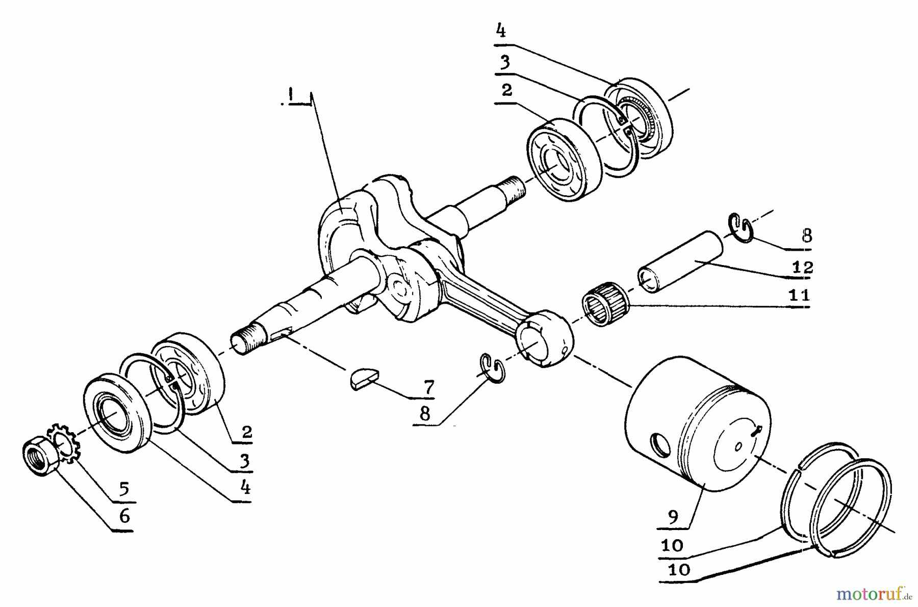  Echo Sägen, Kettensägen CS-601S - Echo Chainsaw Crankshaft, Piston