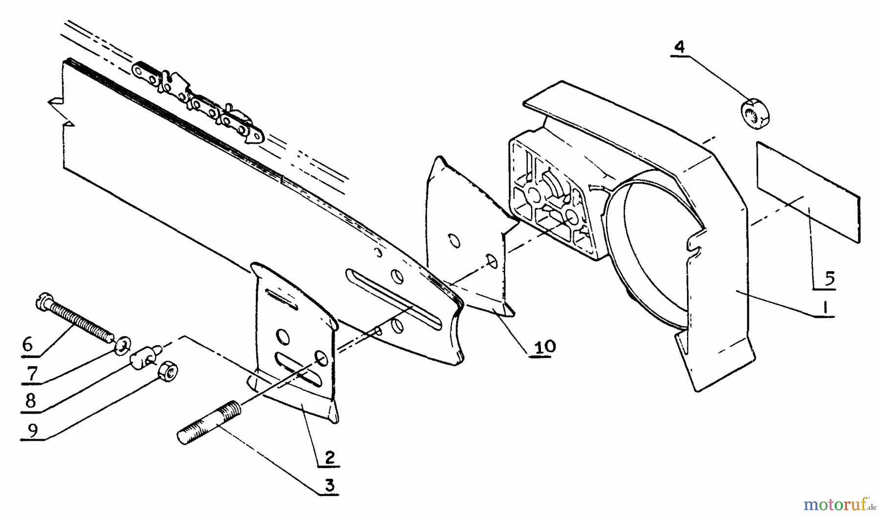 Echo Sägen, Kettensägen CS-601S - Echo Chainsaw Guide Bar