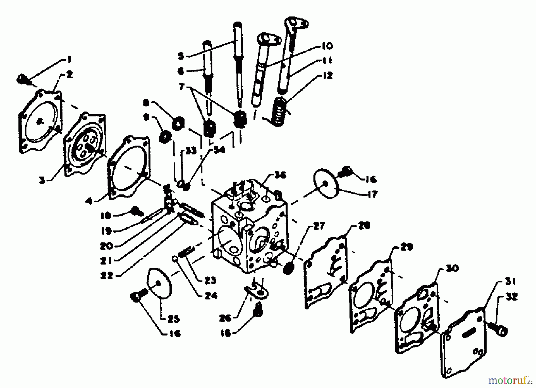 Echo Sägen, Kettensägen CS-750EVL - Echo Chainsaw Carburetor