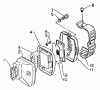 Echo CS-750EVL - Chainsaw Ersatzteile Exhaust, Spark Arrestor