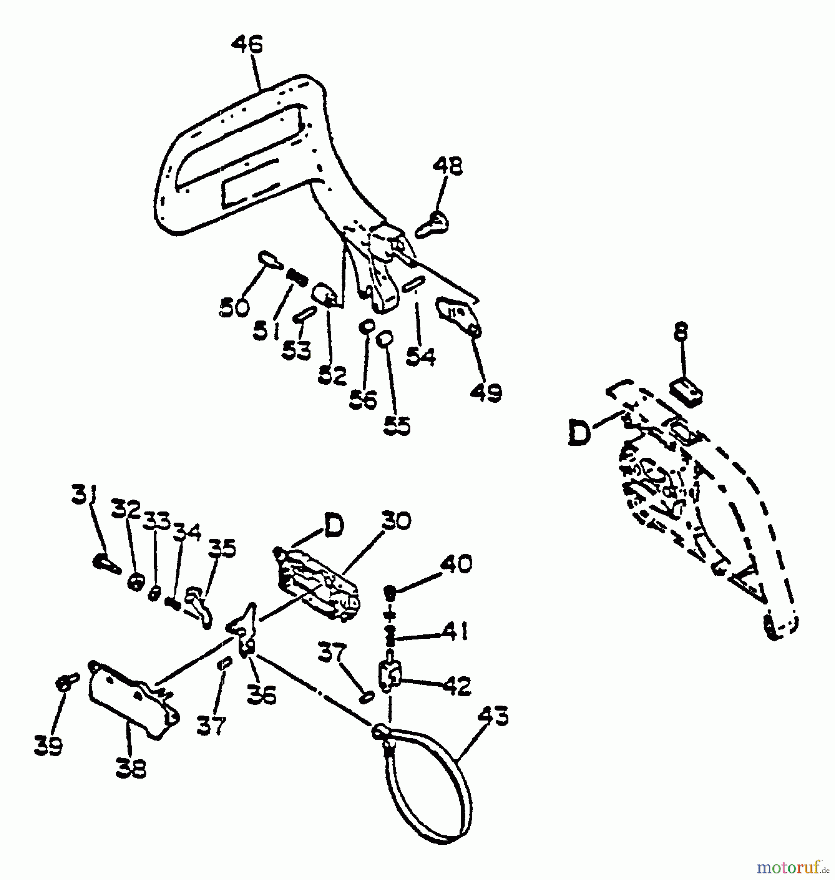Echo Sägen, Kettensägen CS-8000 - Echo Chainsaw Chain Brake