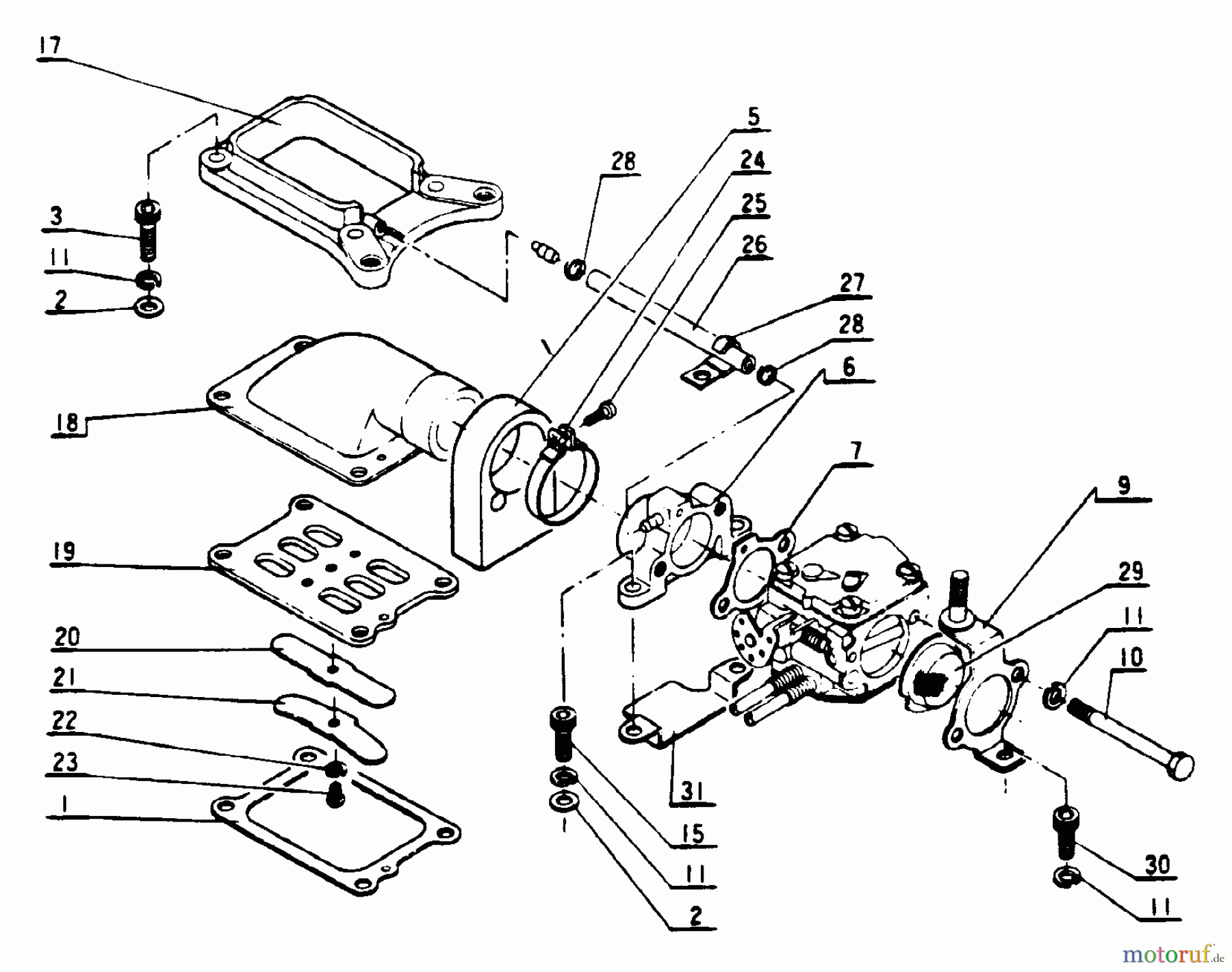 Echo Sägen, Kettensägen CS-802S - Echo Chainsaw Intake