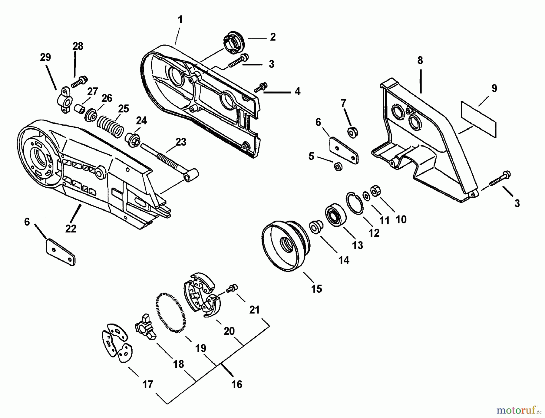 Echo Trennsägen CSG-6700 - Echo Cut-Off Saw (Type 1E) Arm Cover, Clutch