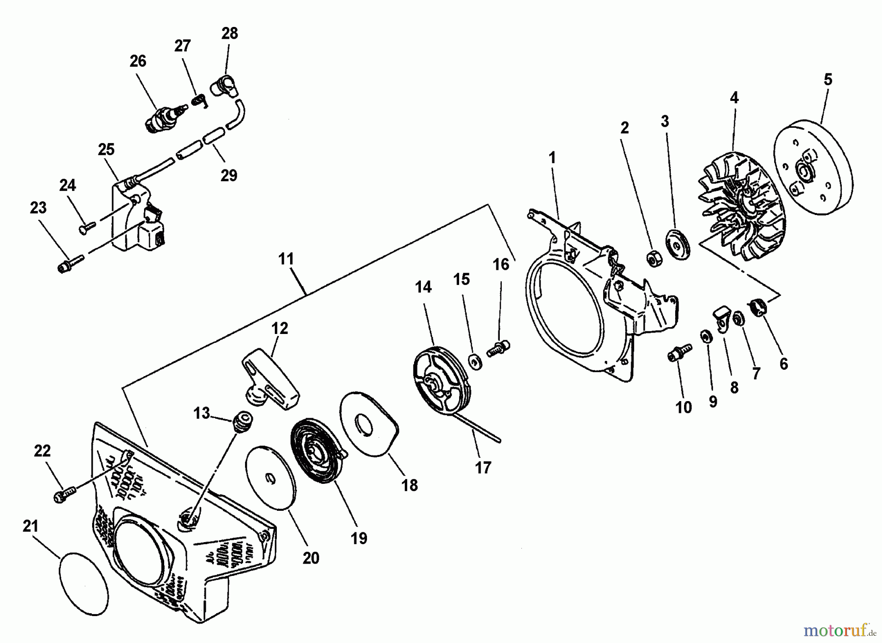 Echo Trennsägen CSG-6700 - Echo Cut-Off Saw (Type 1E) Ignition, Starter Asy