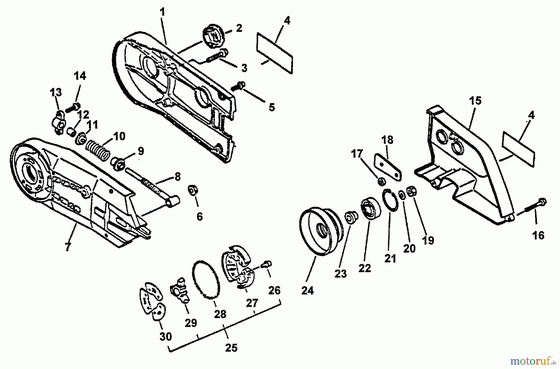 Echo Trennsägen CSG-6700 - Echo Cut-Off Saw, S/N: 001001 - 002600 Clutch, Cutting Arm