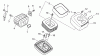 Echo CSG-680 - Chainsaw, Ersatzteile Air FIlter, Exhaust