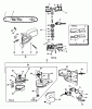 Echo PP-1200 - Pole Saw / Pruner (Type 1) Ersatzteile Gearcase, Oiler Asy, Guide Bar, Chain