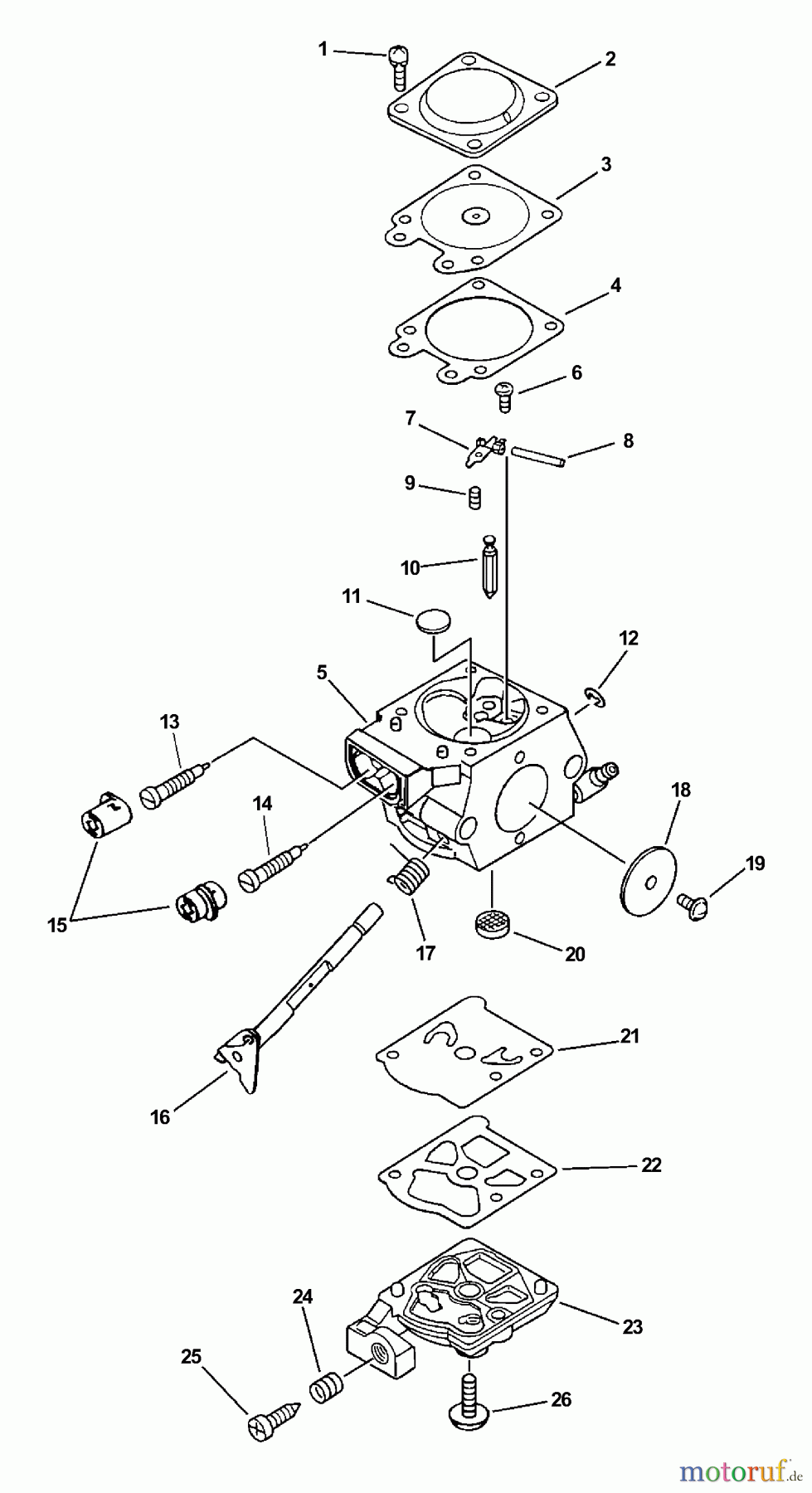 Echo Bläser / Sauger / Häcksler / Mulchgeräte PB-211 - Echo Hand Held Blower, S/N: 02001001 - 02999999 Carburetor