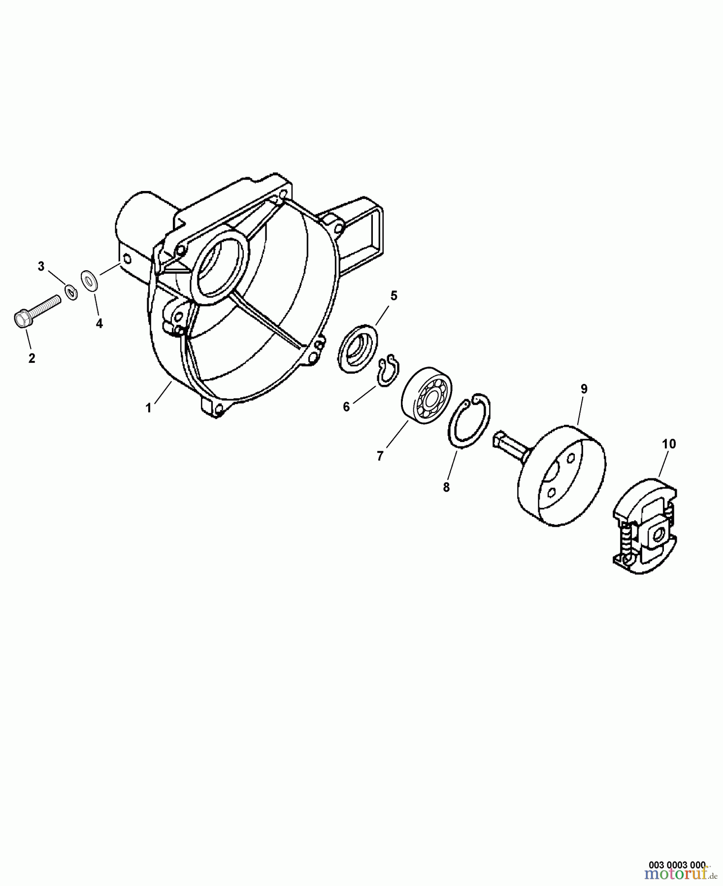 Echo Hochentaster PPF-210 - Echo Pole Saw / Pruner, S/N: 07001001 - 07999999 Fancase, Clutch