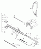 Echo PPT-2100 - Pole Saw / Pruner (Type 1E) Ersatzteile Handle, Ignition Switch, Throttle Cable, Driveshaft  S/N: 001001 - 503549