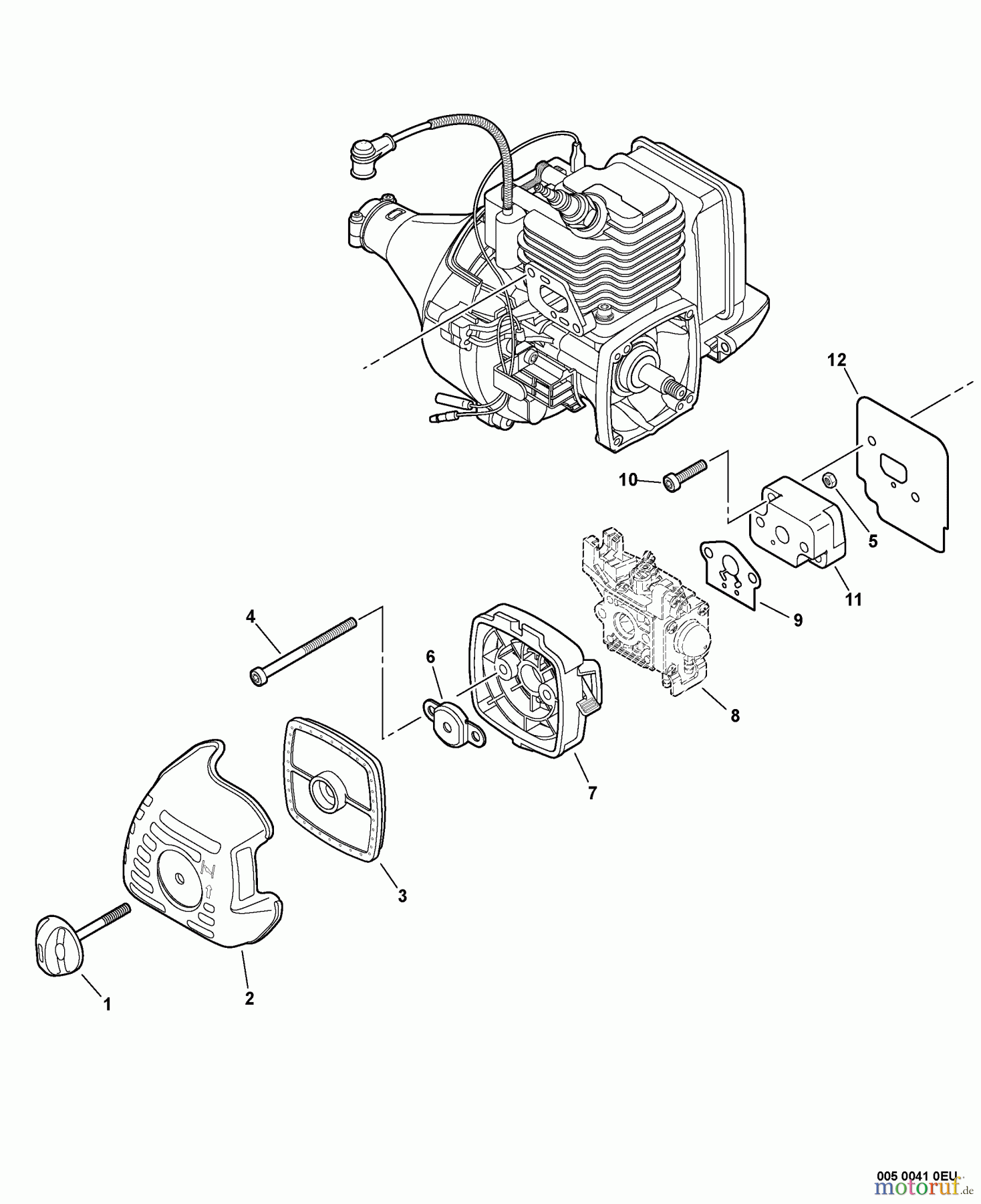  Echo Hochentaster PPT-235ES - Echo Pole Saw / Pruner (Type 1E), S/N: S07037001001 - S07037999999 Intake