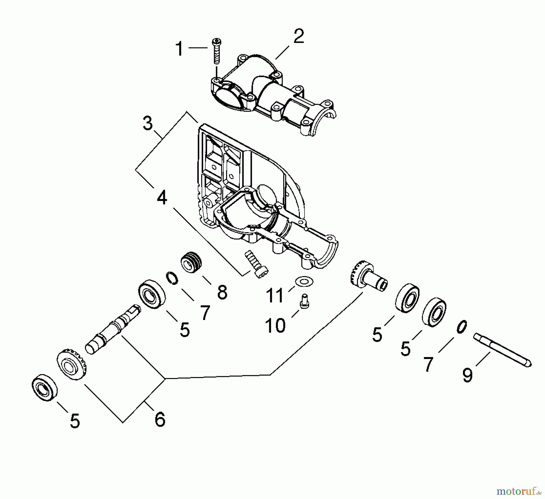 Echo Hochentaster PPT-2400 - Echo Pole Saw / Pruner (Type 1E), S/N: E14536001001 - E14536999999 Gear Case