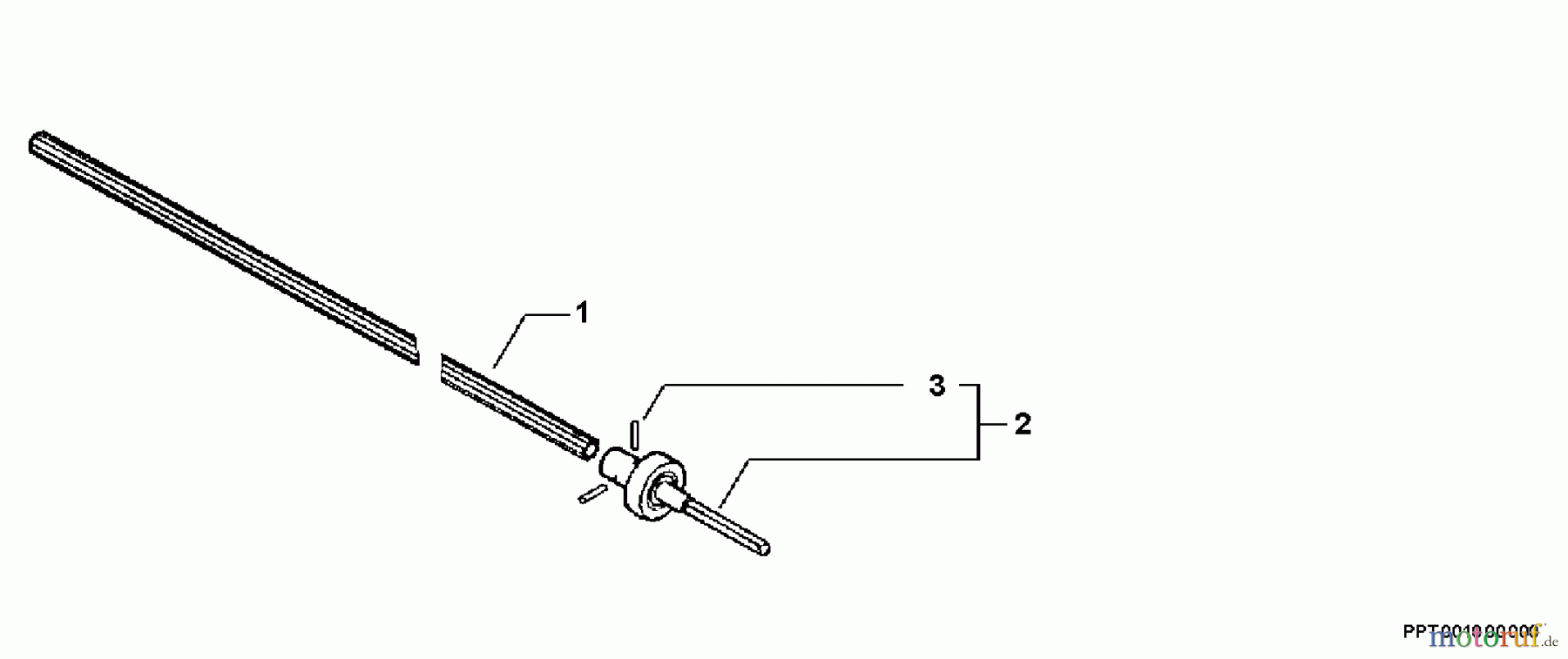 Echo Hochentaster PPT-261 - Echo Pole Saw / Pruner, S/N: 02001001-02999999 Driveshaft, Connector