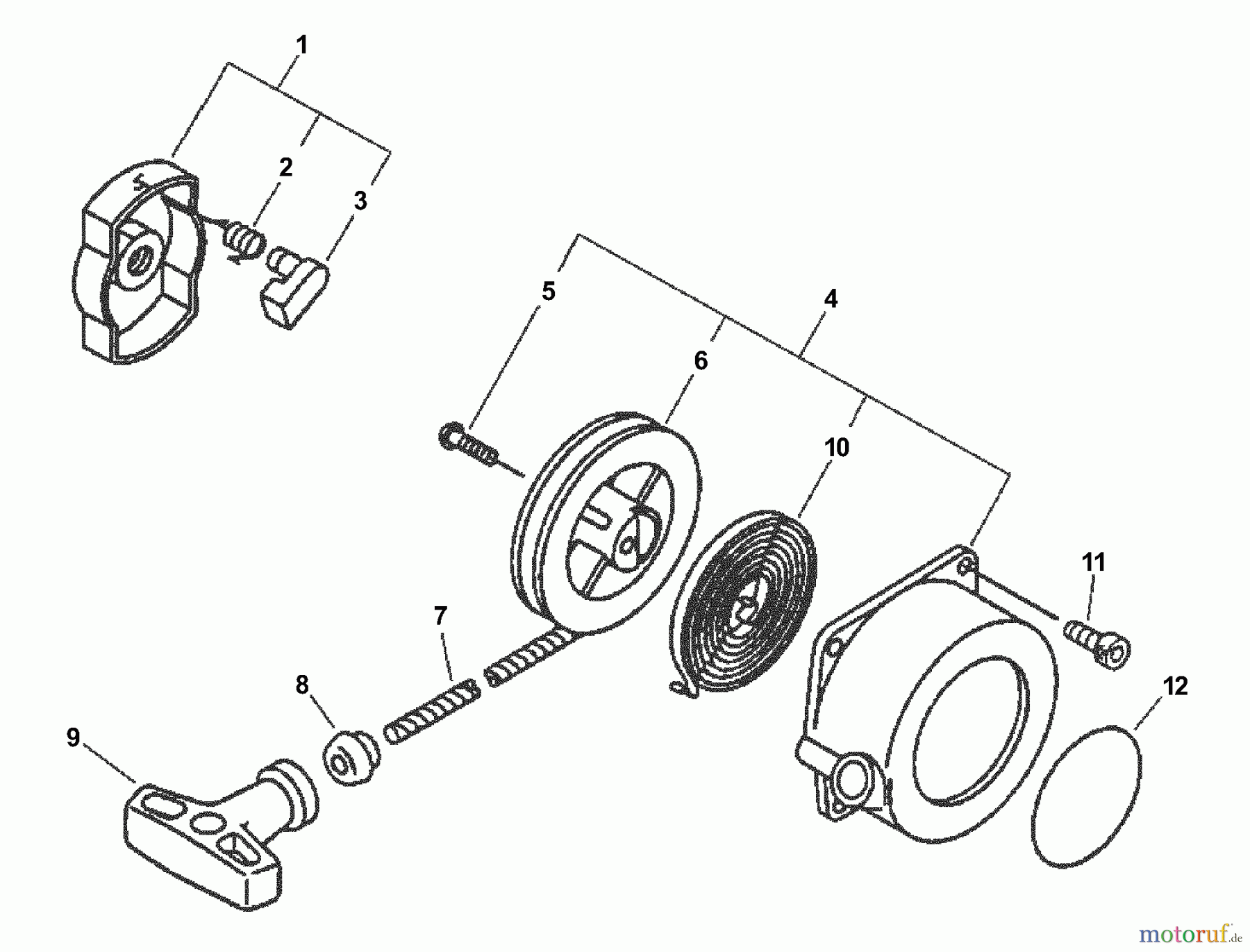  Echo Bläser / Sauger / Häcksler / Mulchgeräte	 PB-230LN - Echo Hand Held Blower, S/N: 07001001 - 07999999 Starter