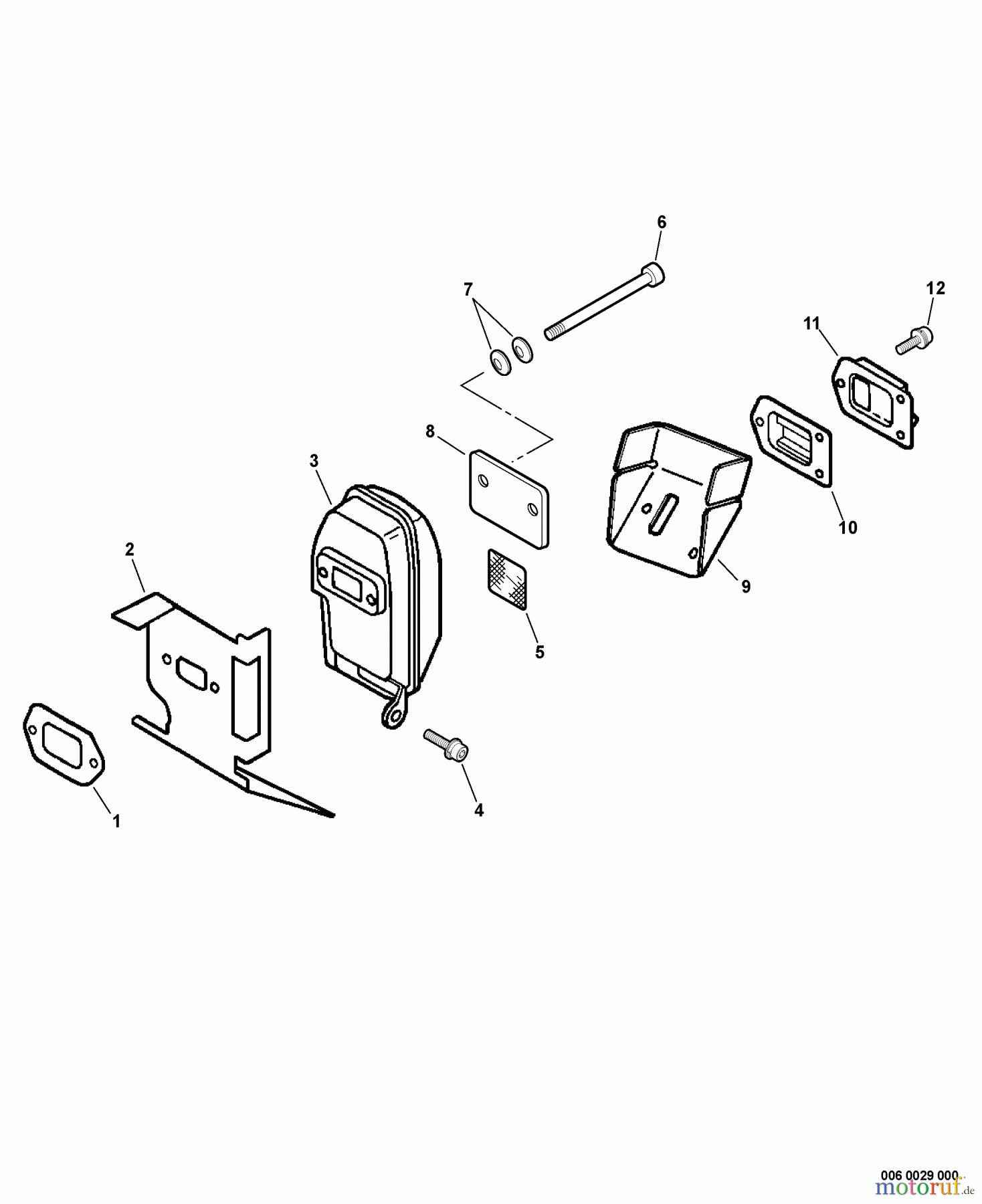  Echo Bläser / Sauger / Häcksler / Mulchgeräte	 PB-230LN - Echo Hand Held Blower, S/N: P05813001001 - P05813999999 Exhaust