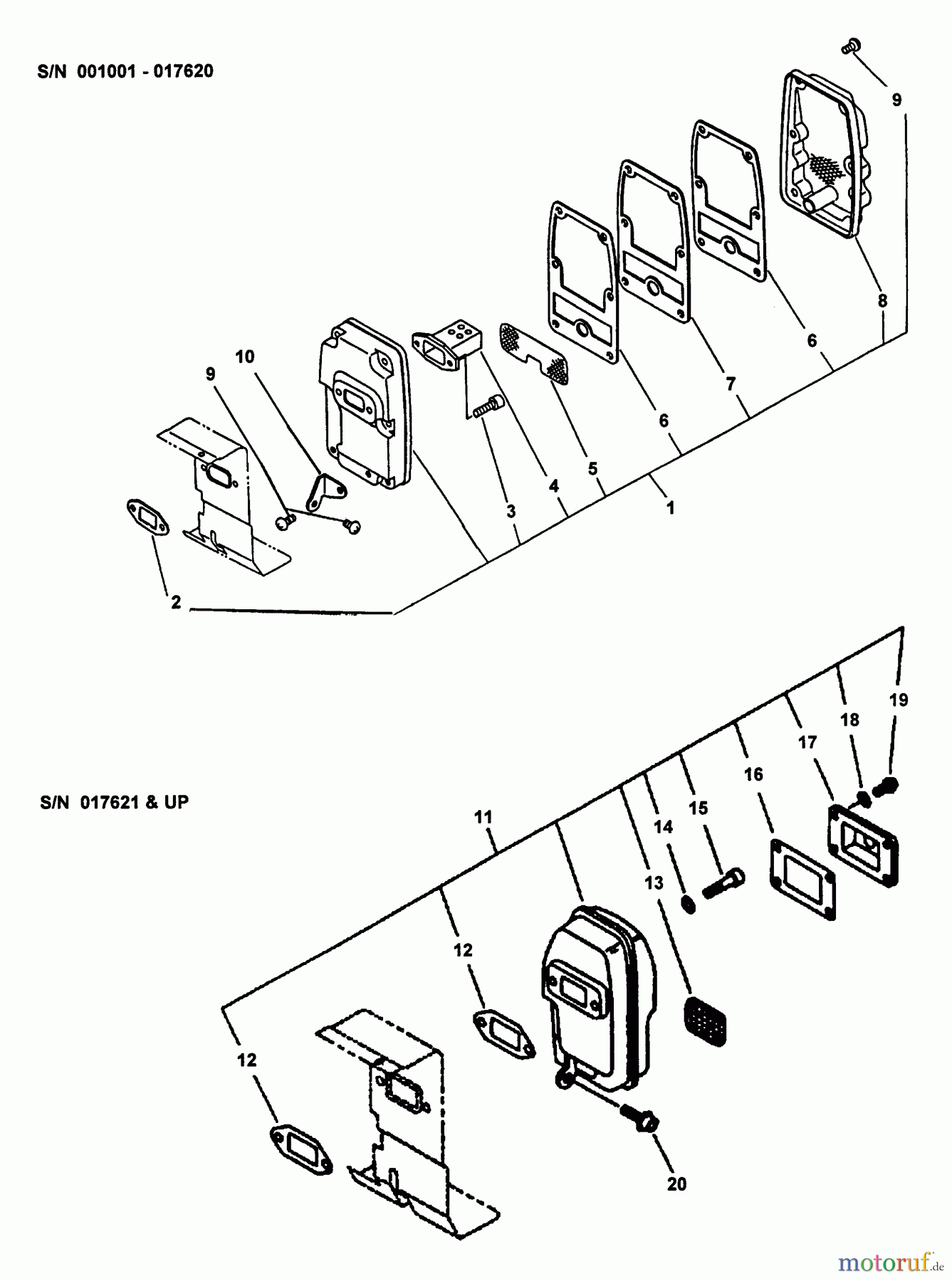 Echo Bläser / Sauger / Häcksler / Mulchgeräte PB-2400 - Echo Hand Held Blower (Type 1) Muffler
