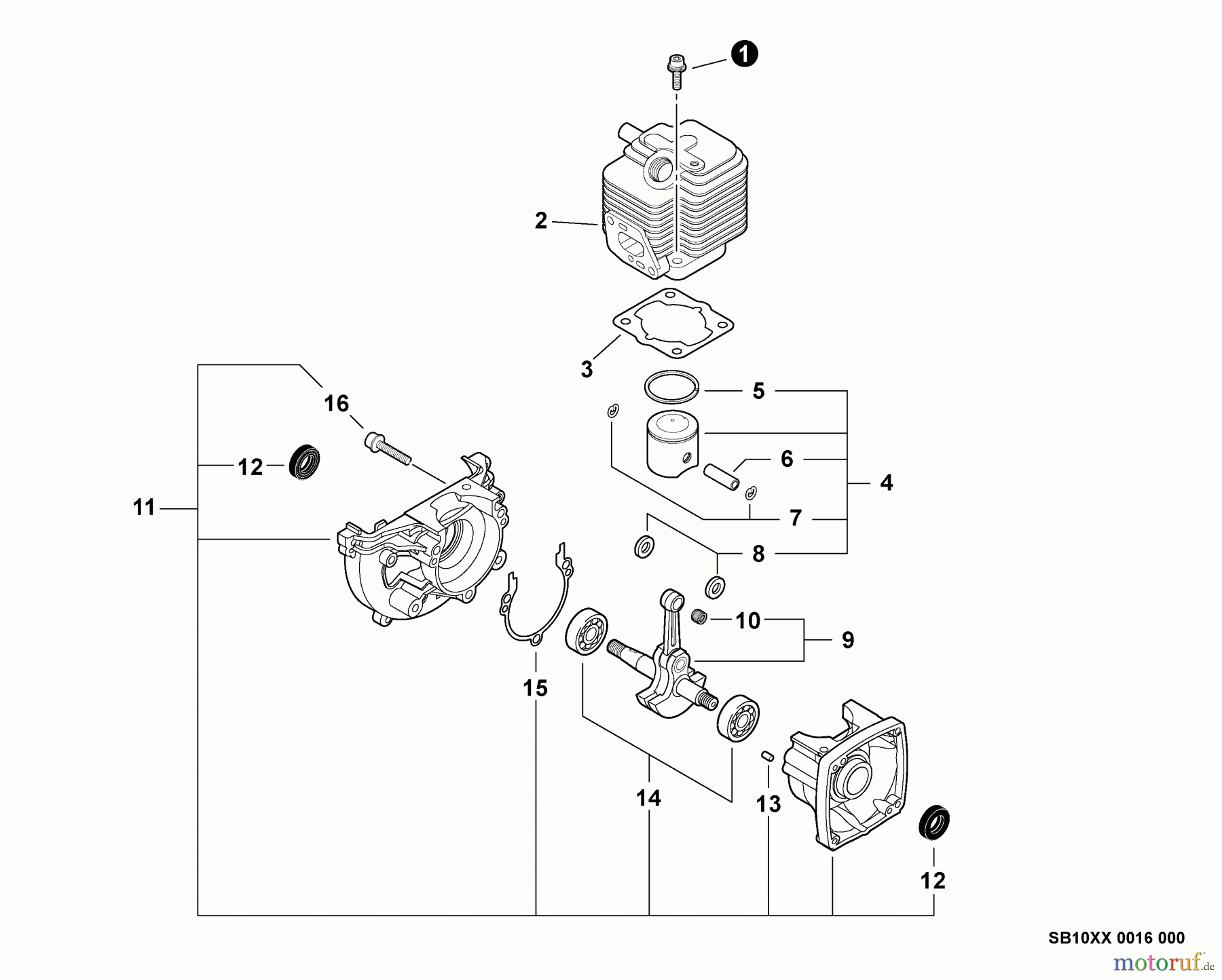 Echo Bläser / Sauger / Häcksler / Mulchgeräte	 PB-2400 - Echo Hand Held Blower, S/N: P32720001001 - P32720999999 Engine