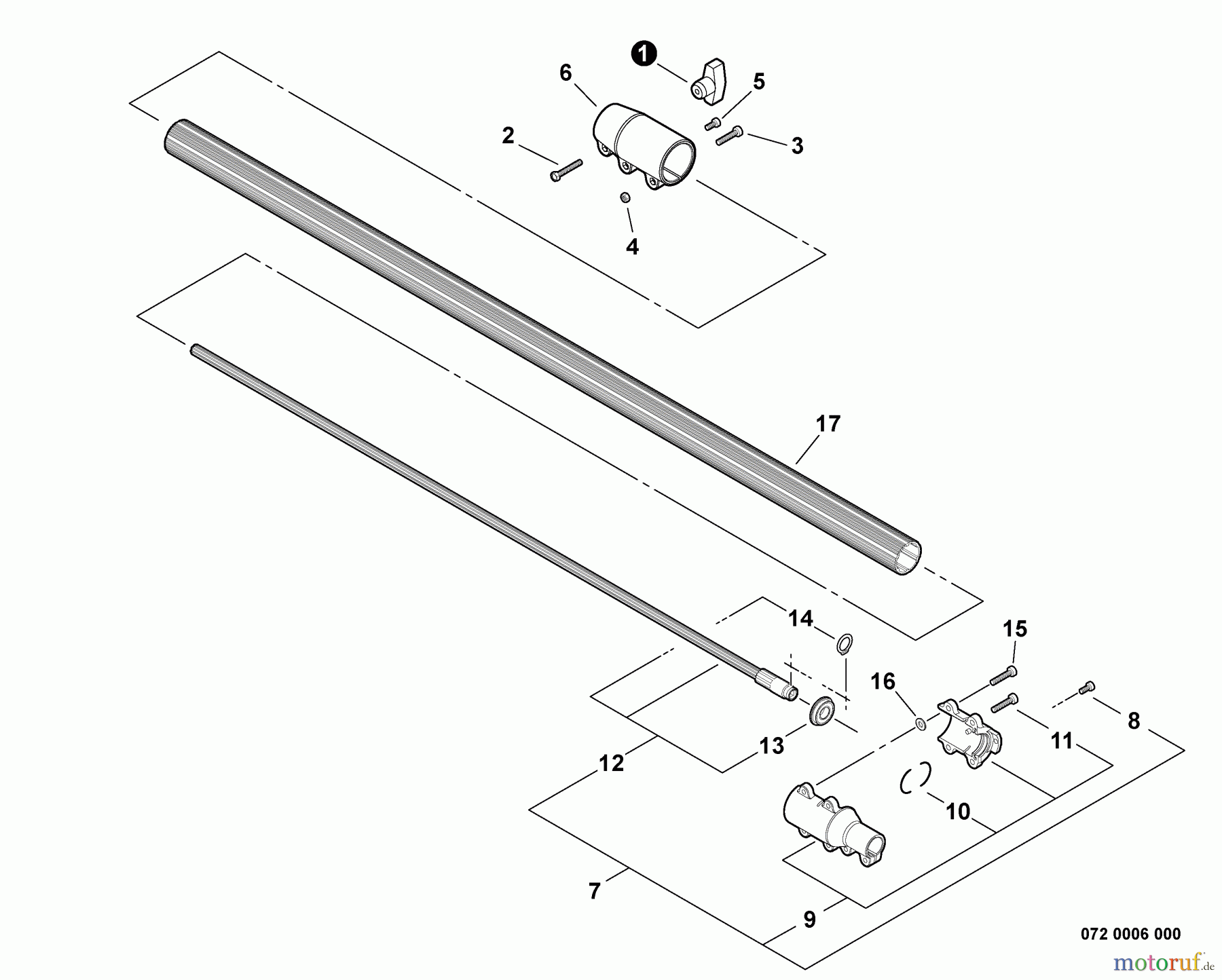 Echo Hochentaster PPT-266 - Echo Pole Saw, S/N: E04212001001 - E04212999999 Main Pipe -- Lower