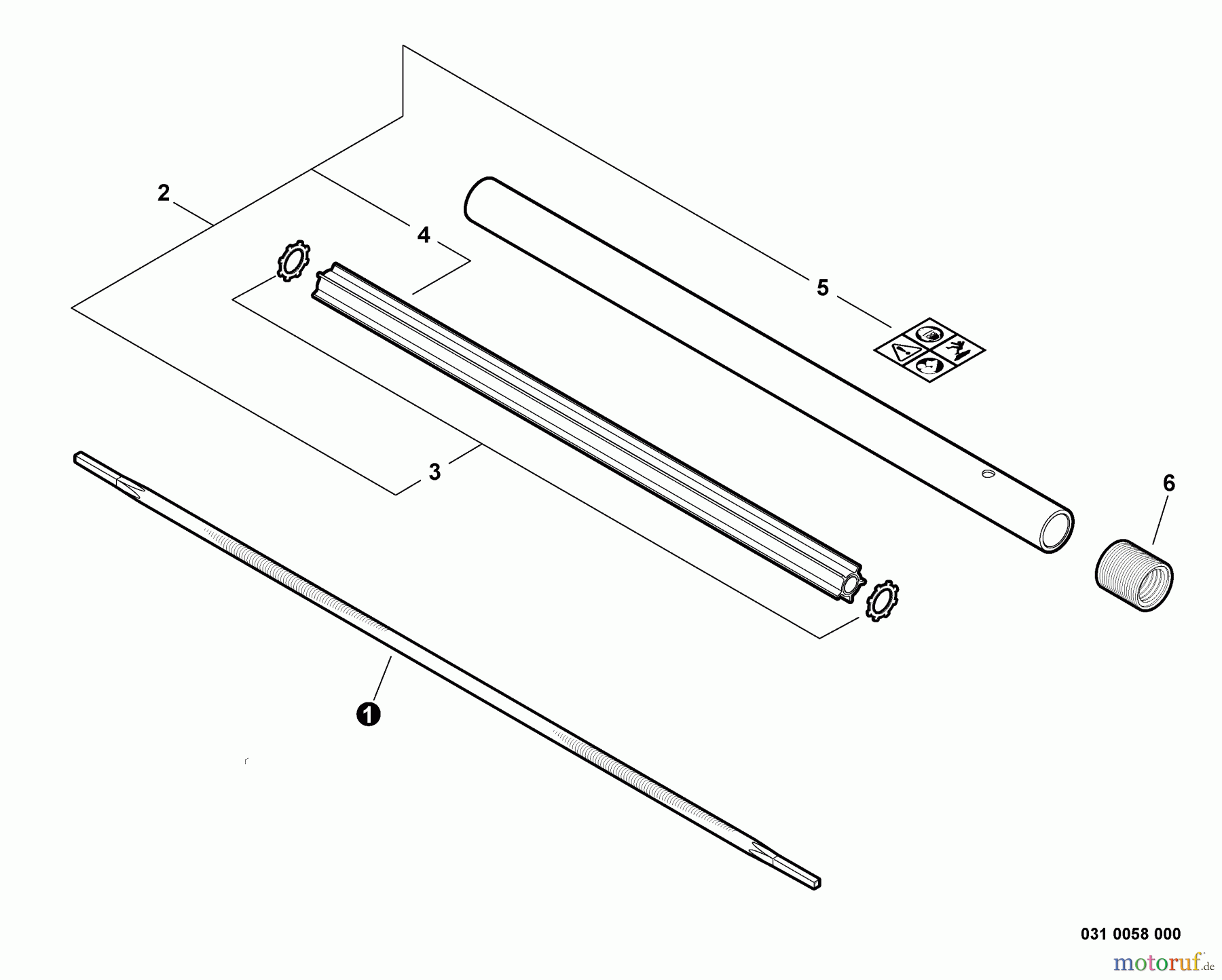 Echo Hochentaster PPT-266H - Echo Pole Saw / Pruner, S/N: E04411001001 - E04411999999 Pipe Asy
