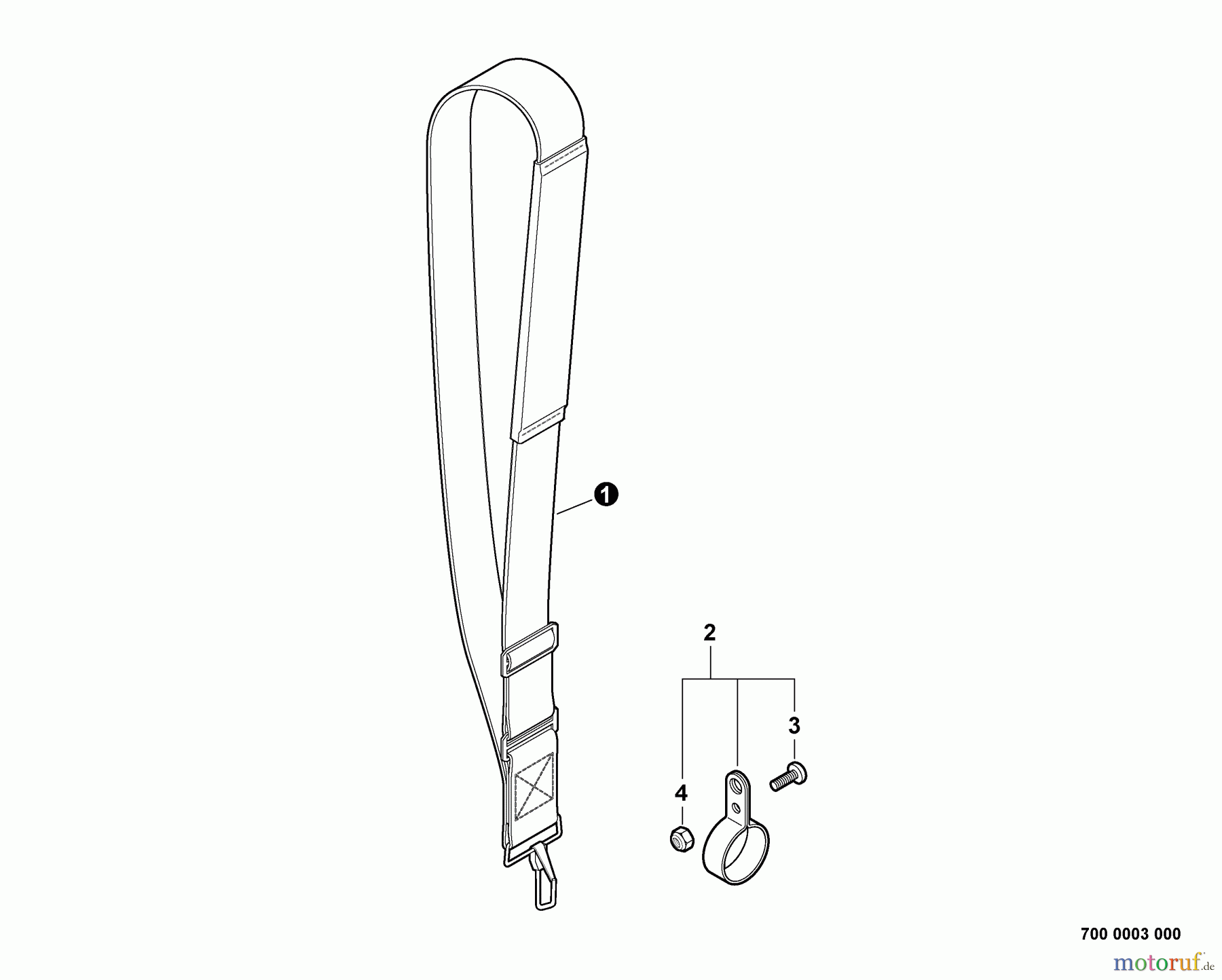 Echo Hochentaster PPF-210 - Echo Pole Saw / Pruner, S/N: E08112001001 - E08112999999 Shoulder Strap