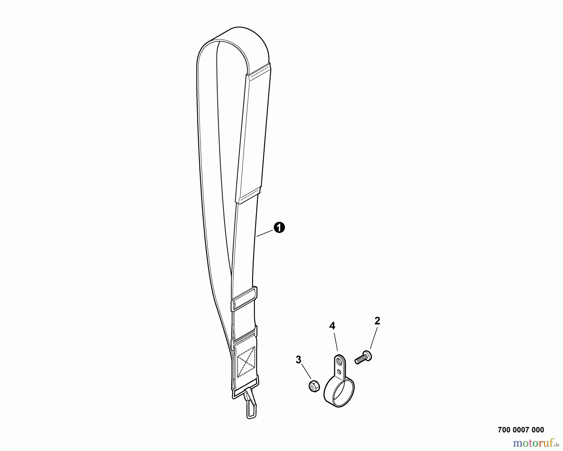 Echo Hochentaster PPF-280 - Echo Pole Saw / Pruner, S/N: E09612001001 - E09612999999 Shoulder Strap
