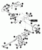 Echo ST-1033E - Snow Thrower Ersatzteile Disc Assembly, Drive Gear, Drive Shaft