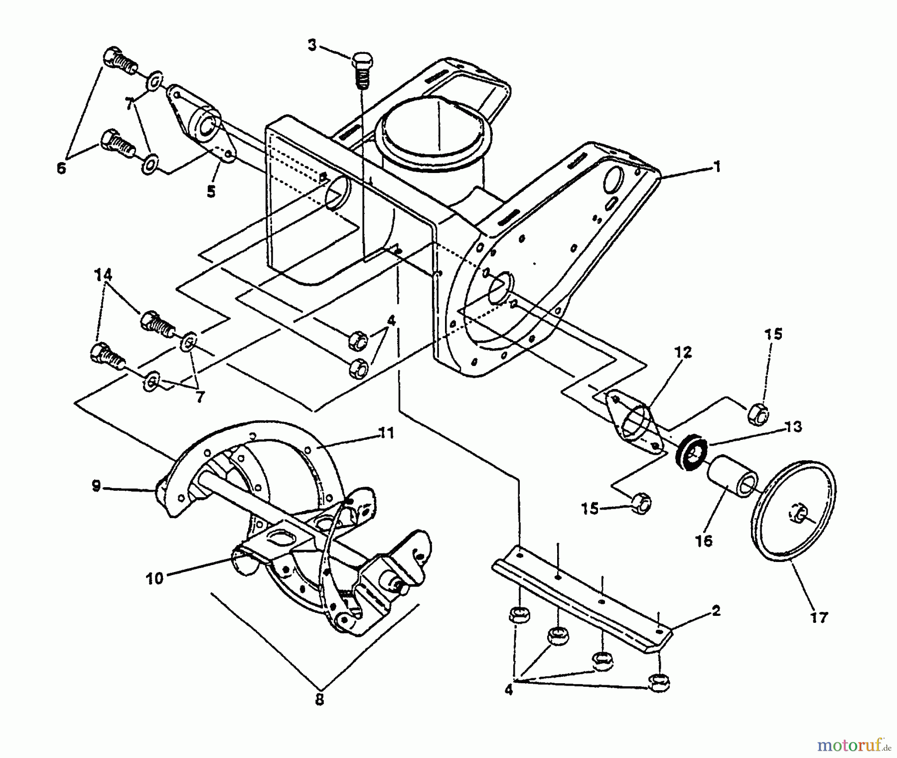 Echo Schneefräsen ST-4500 - Echo Snow Thrower, S/N: 5001018329934 - 5001171329934 Frame, Auger, Scraper