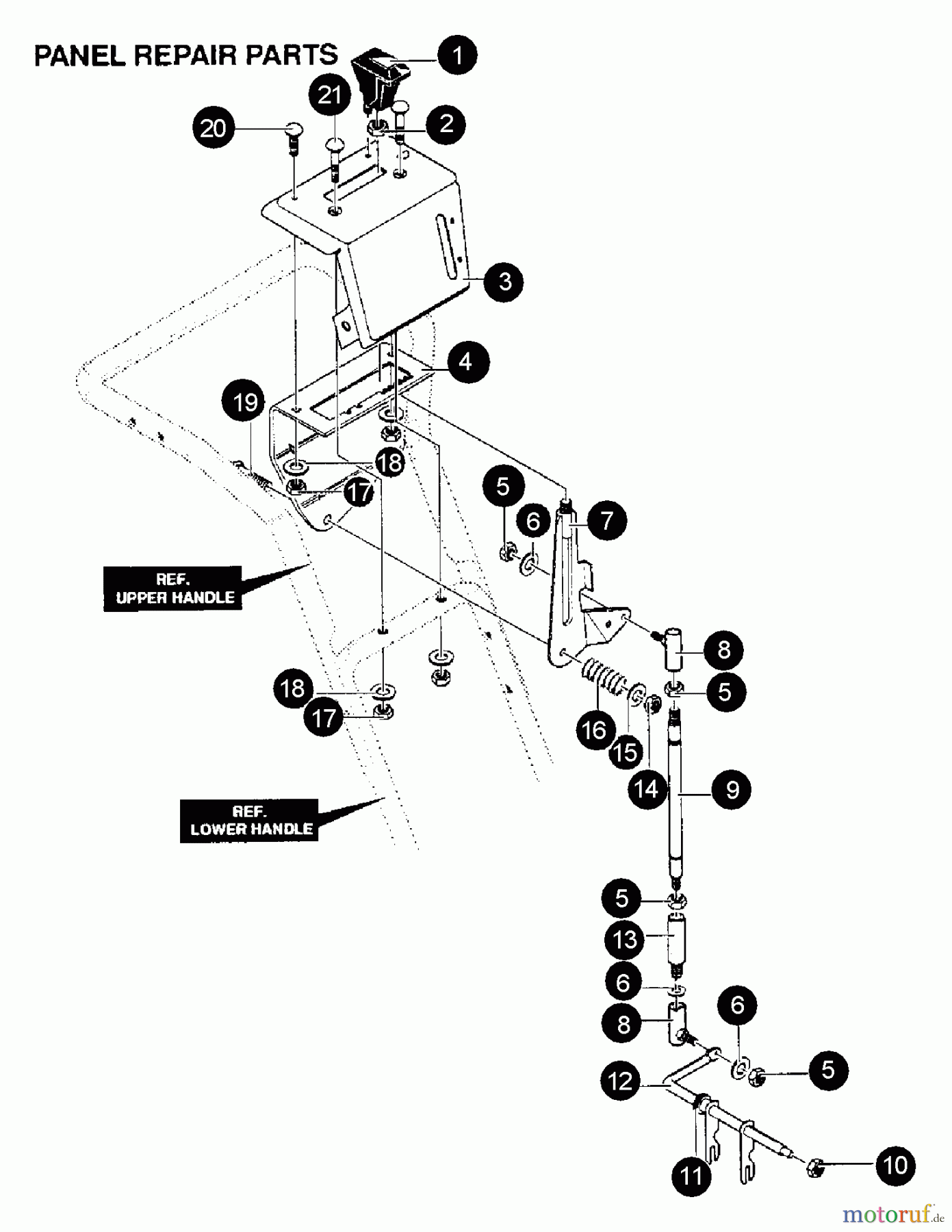 Echo Schneefräsen ST-8027 - Echo Snow Thrower Control Panel, Speed Control Assembly
