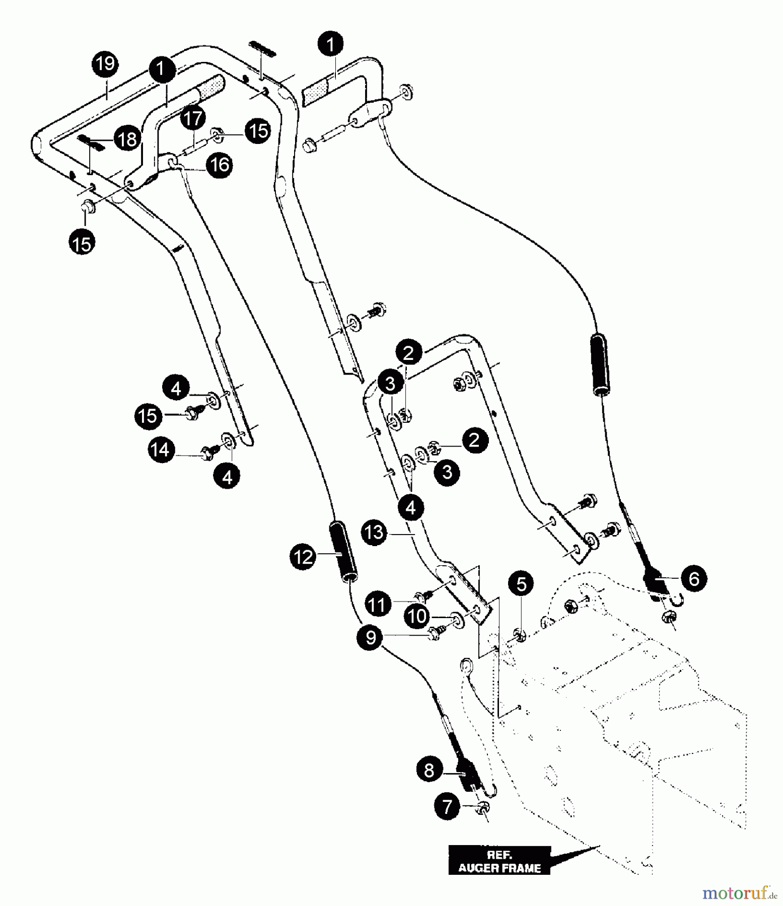 Echo Schneefräsen ST-8027 - Echo Snow Thrower Handles, Clutch Levers, Clutch Cables