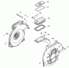 Echo DM-4610 - Duster/Mister, S/N: 35001001 - 35999999 Ersatzteile Fan Case, Lower Tank