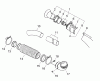 Echo DM-4610 - Duster/Mister, S/N: 35001001 - 35999999 Ersatzteile Nozzle, Blower Tubes