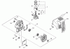 Echo DM-4610 - Duster/Mister, S/N: 35001001 - 35999999 Ersatzteile Piston, Crankcase, Engine Cover