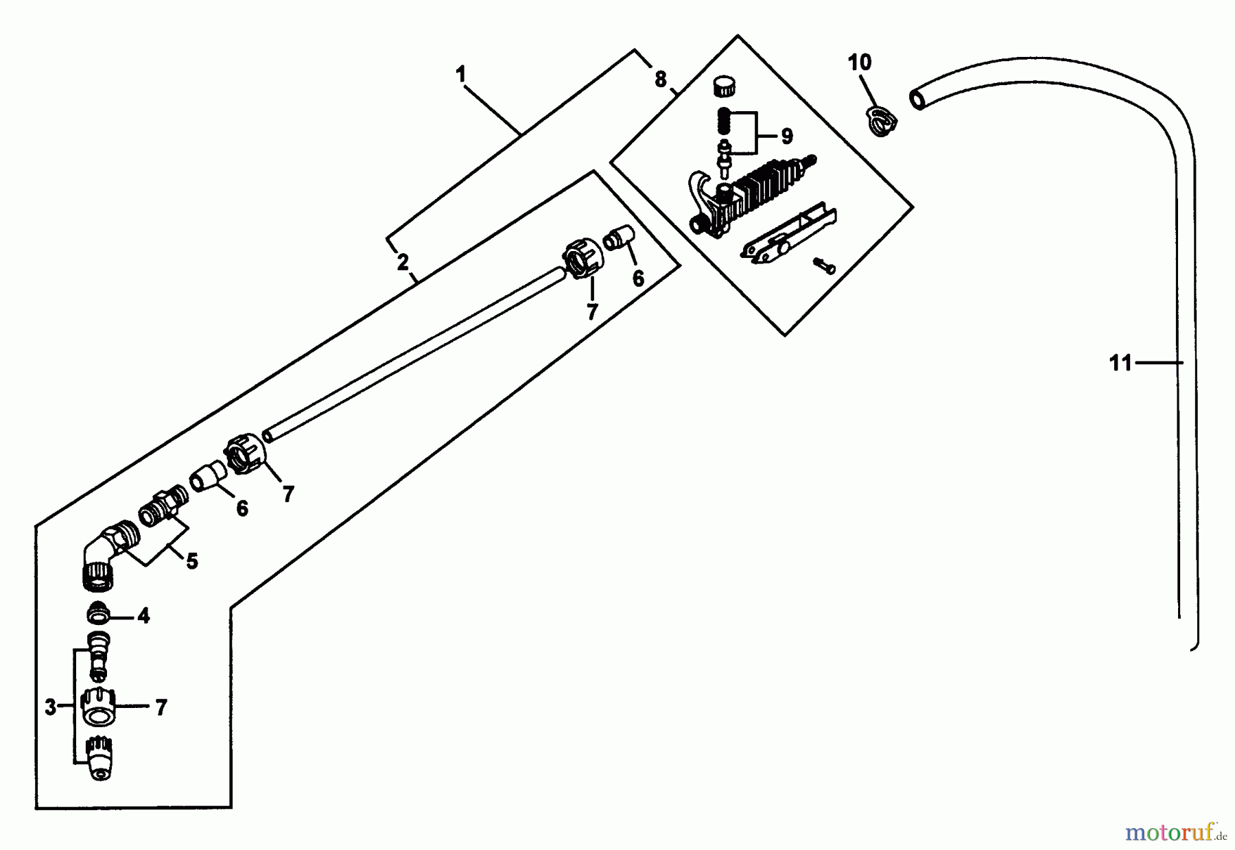  Echo Pflanzenschutzspritzen DSHR-1000 - Echo Battery Powered Sprayer Spray Gun Assembly, Wand Assembly, Trigger Assembly, Hose